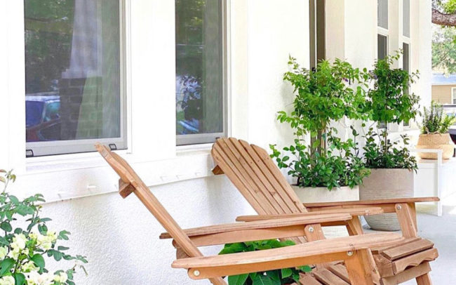 Adirondack Chairs on front porch