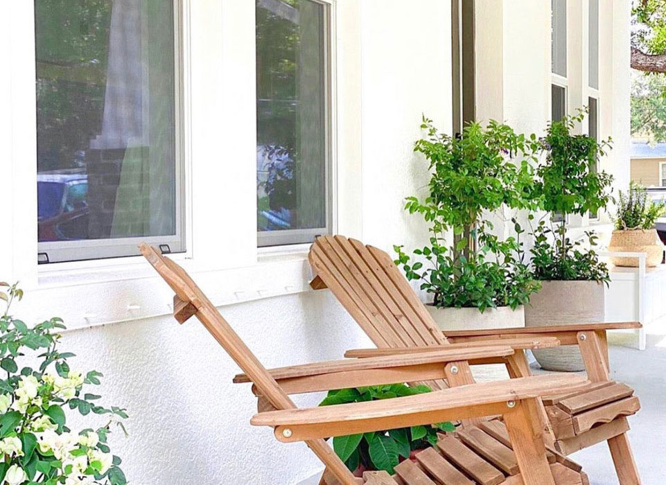 Adirondack Chairs on front porch